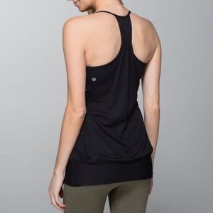 LULULEMON ll Black No Limit Tank Size 6